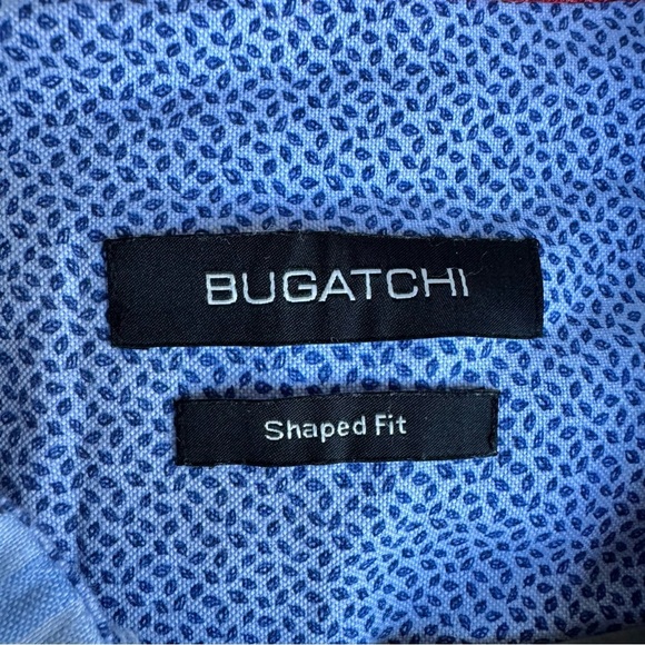 Bugatchi  mens 💯 Linen Multicolored Long sleeve shirt Preppy Classic - Picture 5 of 7